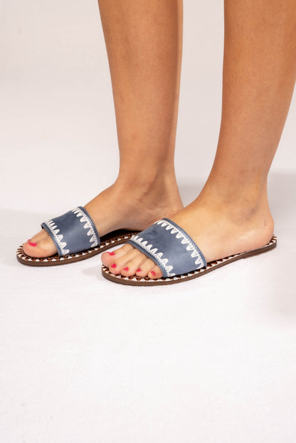 Vanett Stitched Slide Sandal