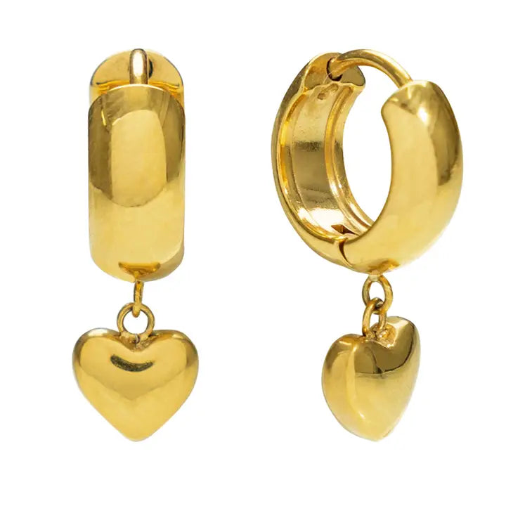 Heart Hoop Earrings