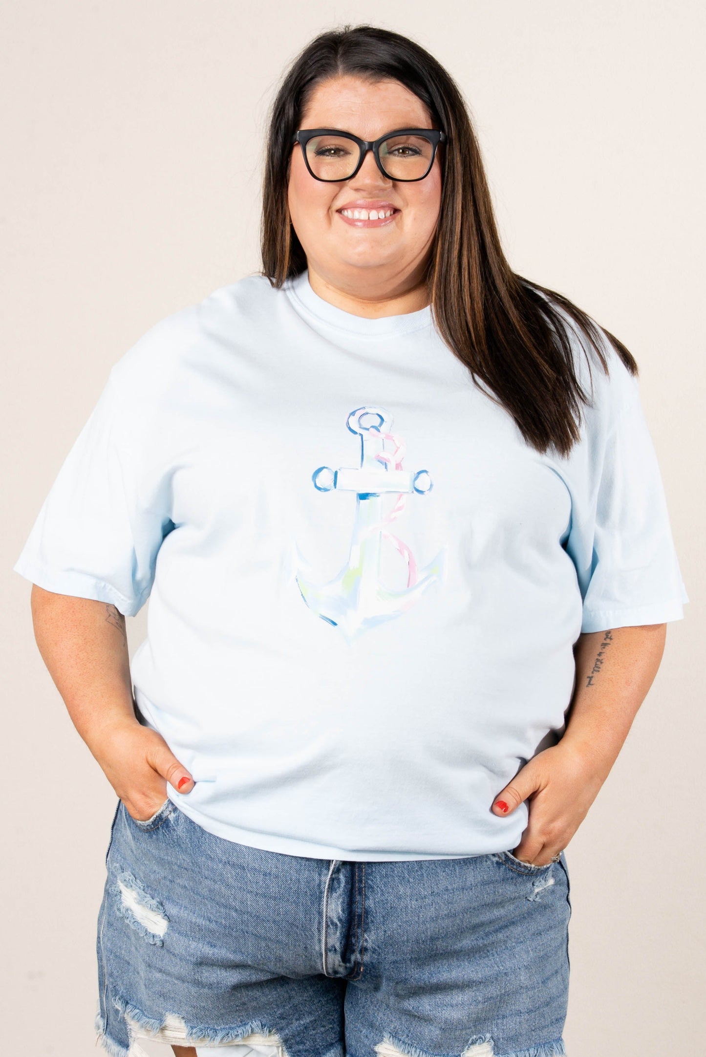 Preppy Anchor Graphic Tee