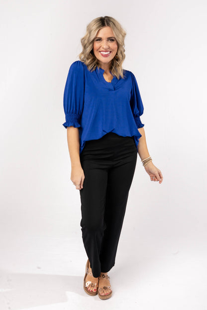 Liz Smocked Sleeve Top *Final Sale*