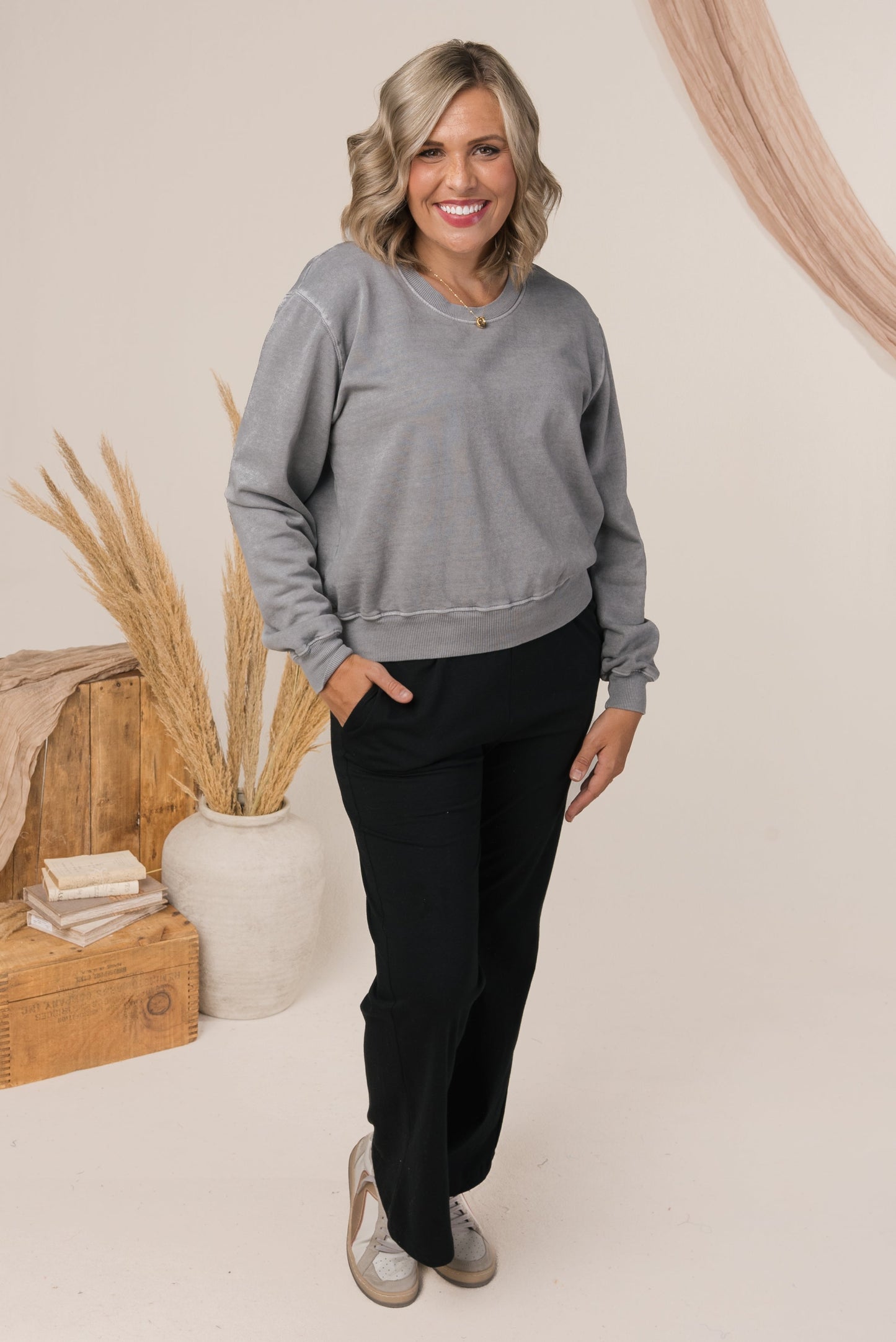Washed Organic Cotton Sweatshirt