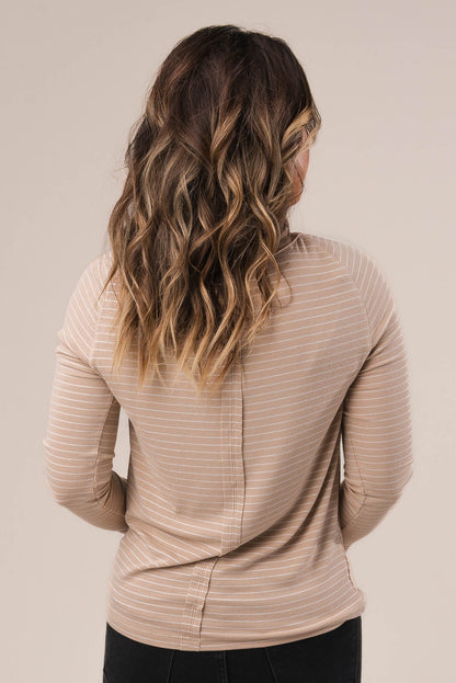 Striped Raglan Top