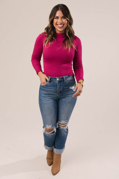 Fitted Cowl Neck Top *Final Sale*
