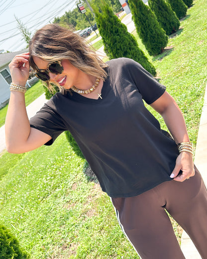 Favorite Fit Pima Cotton V-Neck Tee