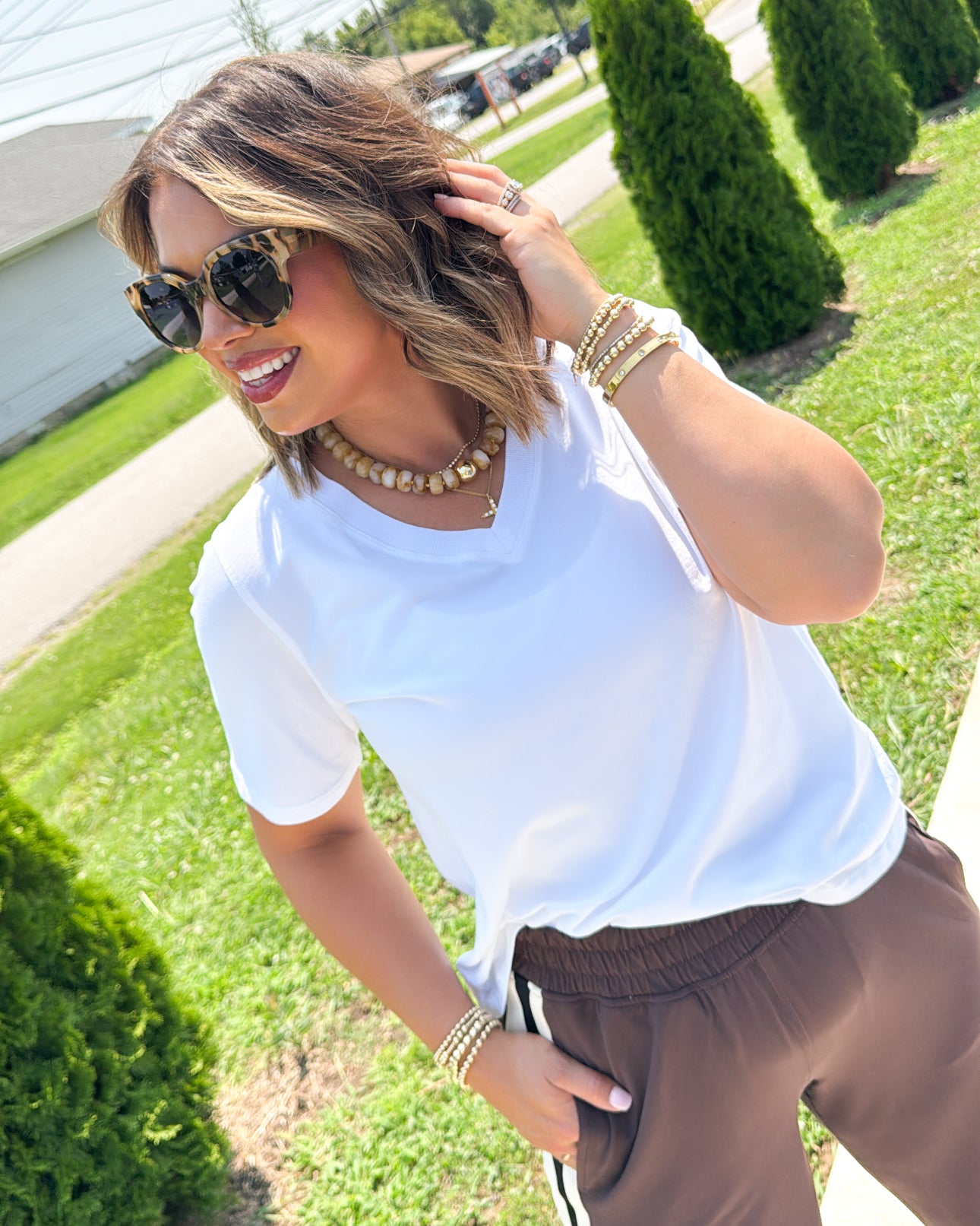 Favorite Fit Pima Cotton V-Neck Tee