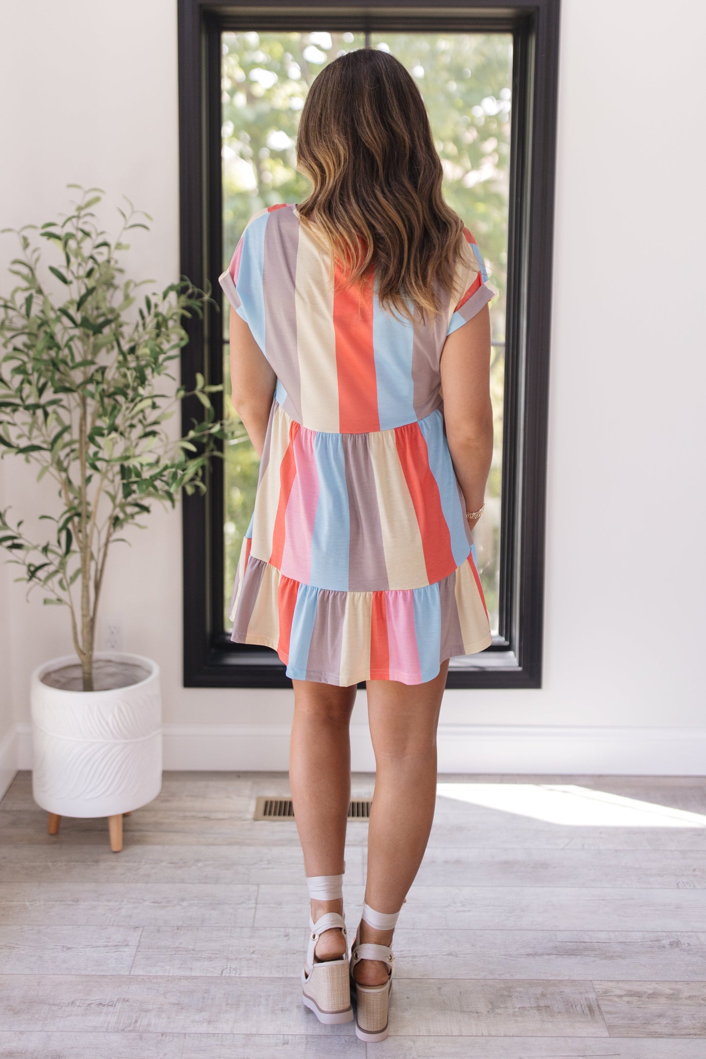 Color Block Tiered Dress *Final Sale*
