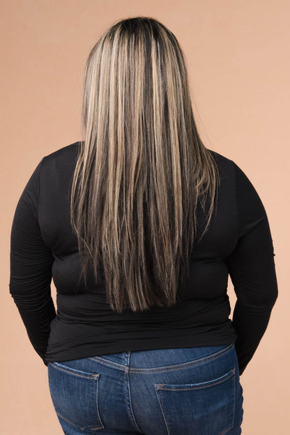 Draped Neck Ruched Side Top *Final Sale*