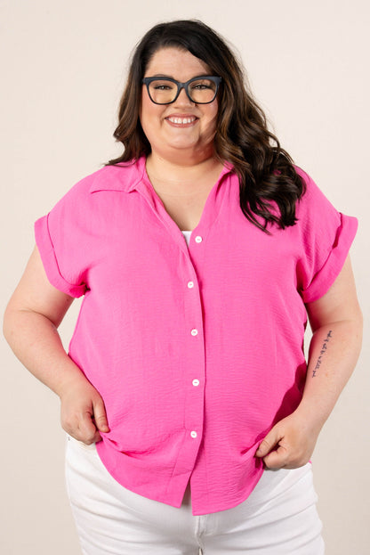 Crinkle Knit Hi-Lo Shirt