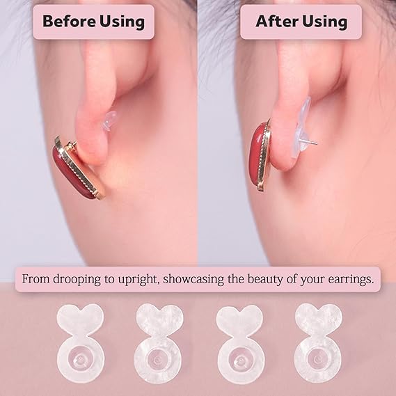 Silicone Ear Lobe Lifters - 5 Pair