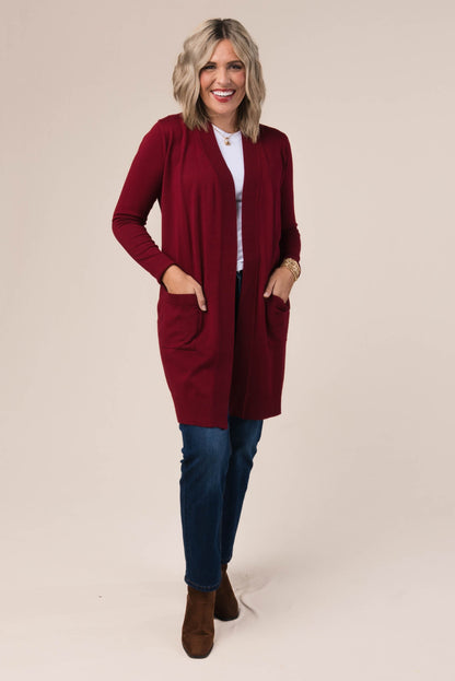 Open Front Sweater Cardigan