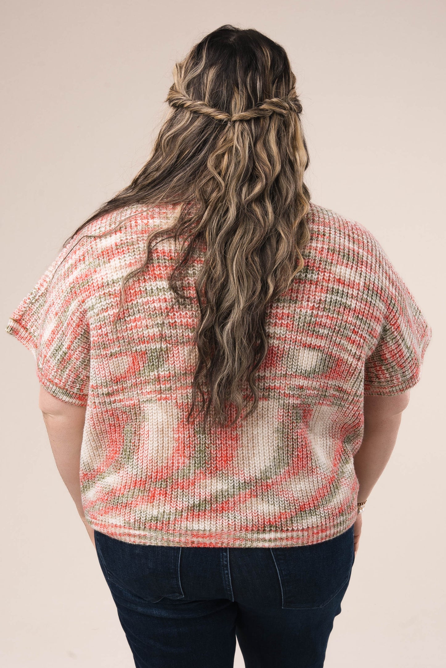 Marled Knit Mock Neck Sweater in Oatmeal *Final Sale*