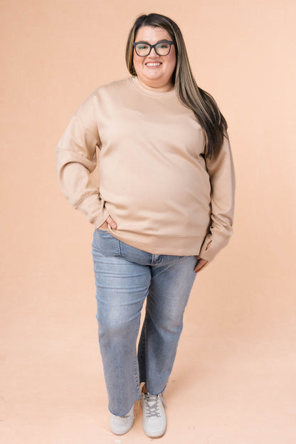 Split Hem Thumbhole Pullover