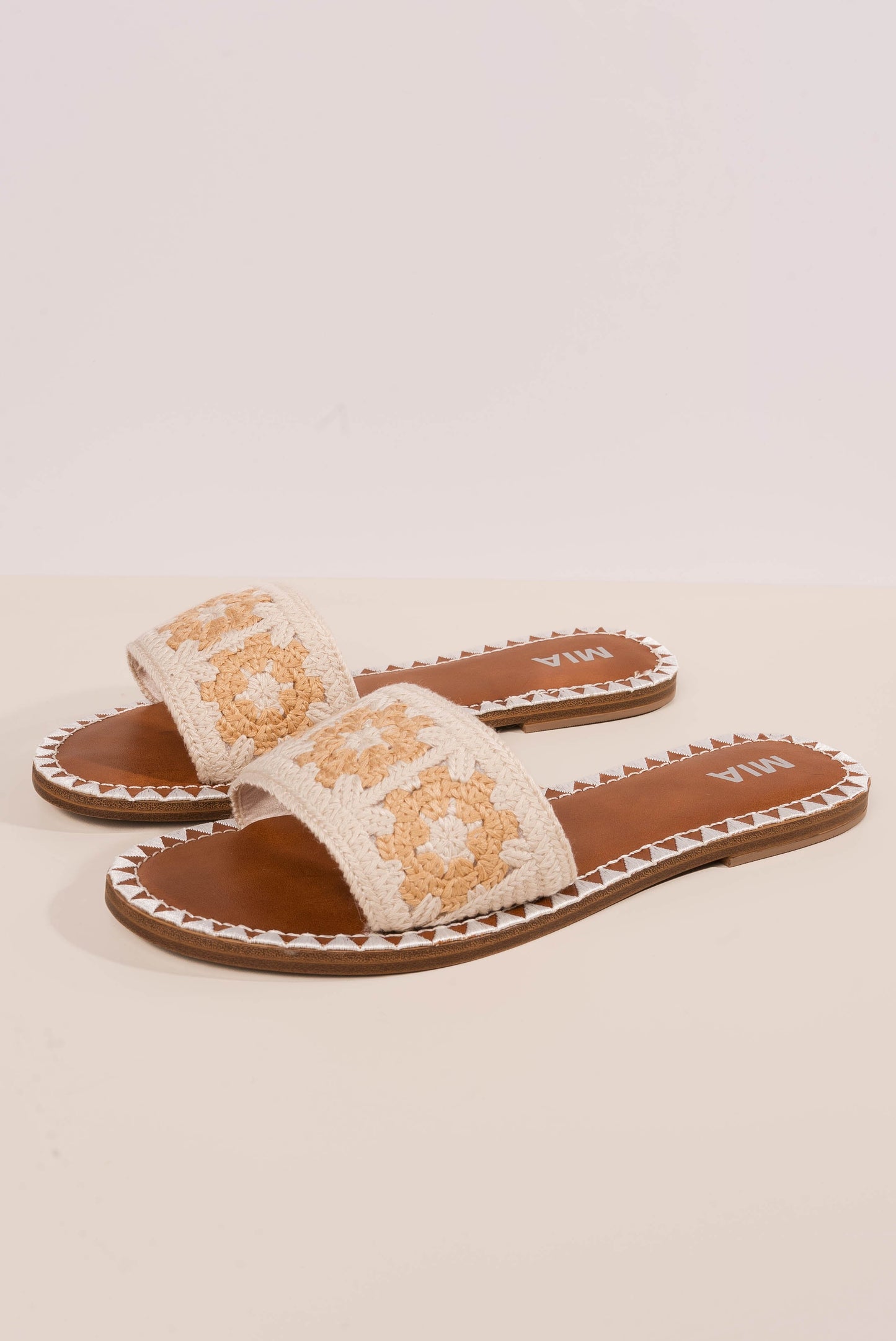 Valora Crocheted Slide Sandal