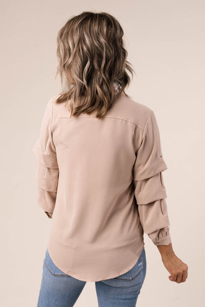 Tiered Sleeve Blouse