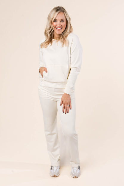 Flat Front Fleece Lined Pants