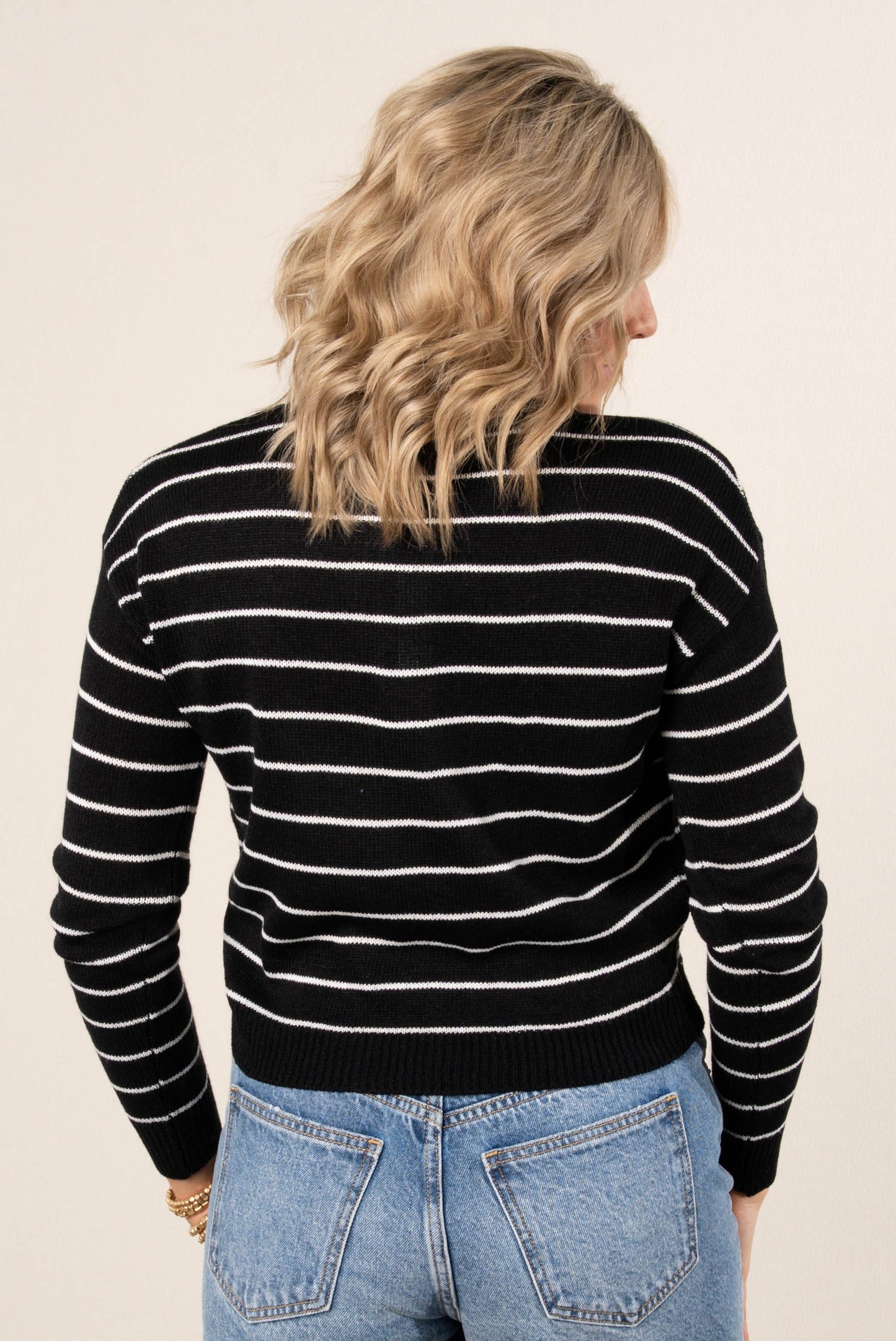 Striped Henley Sweater