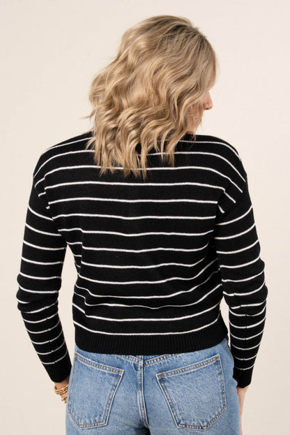 Striped Henley Sweater