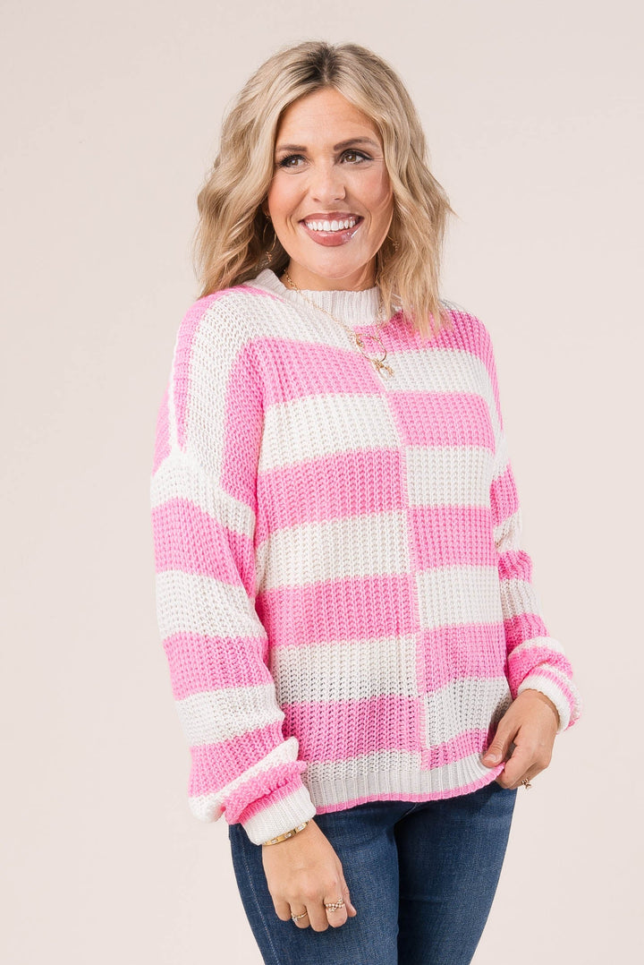 Uneven Striped Sweater