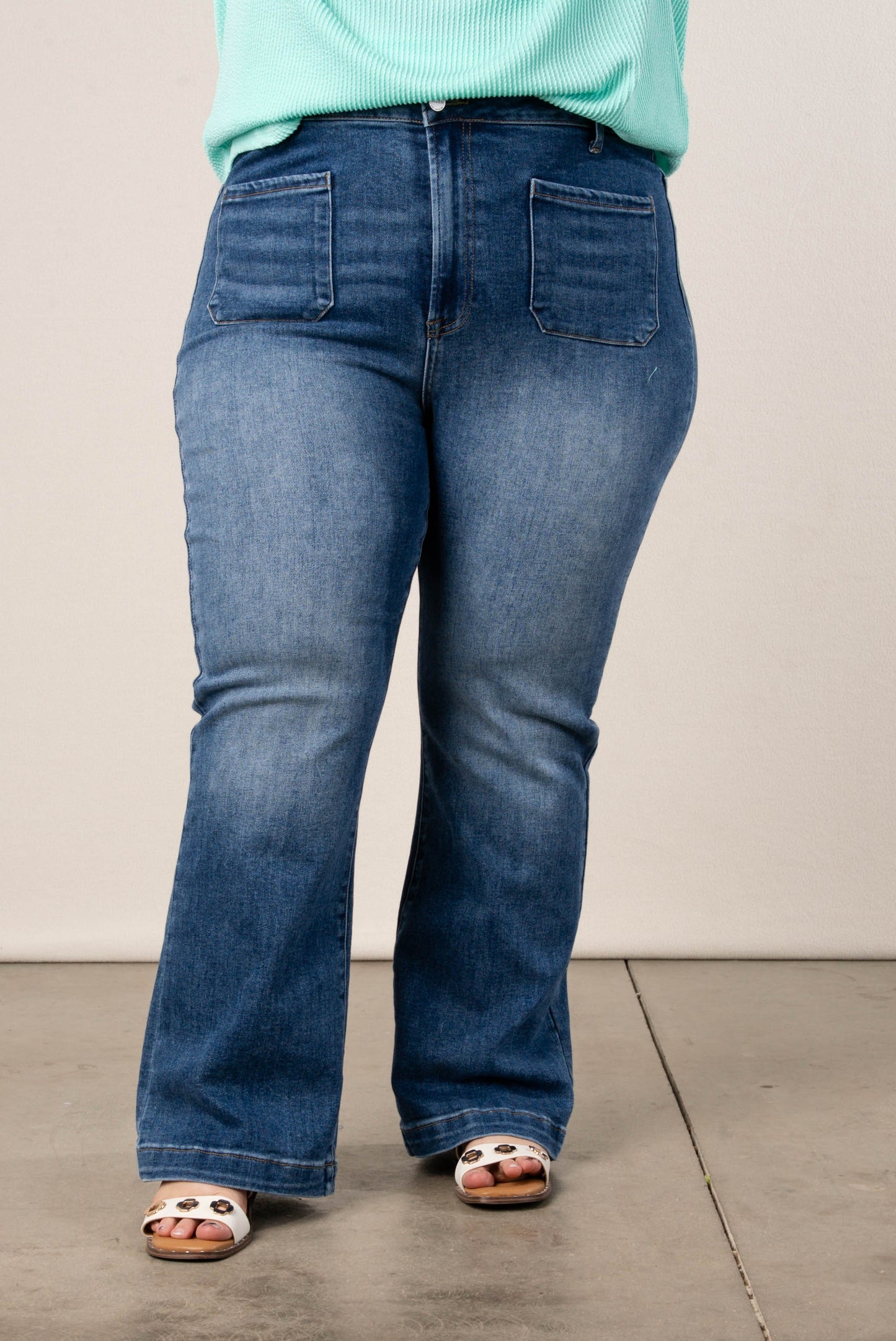 Risen High Rise Bootcut Jeans