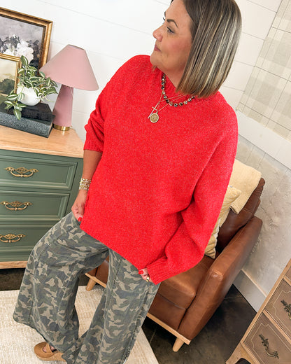 Soft Embrace Plush Dolman Sweater