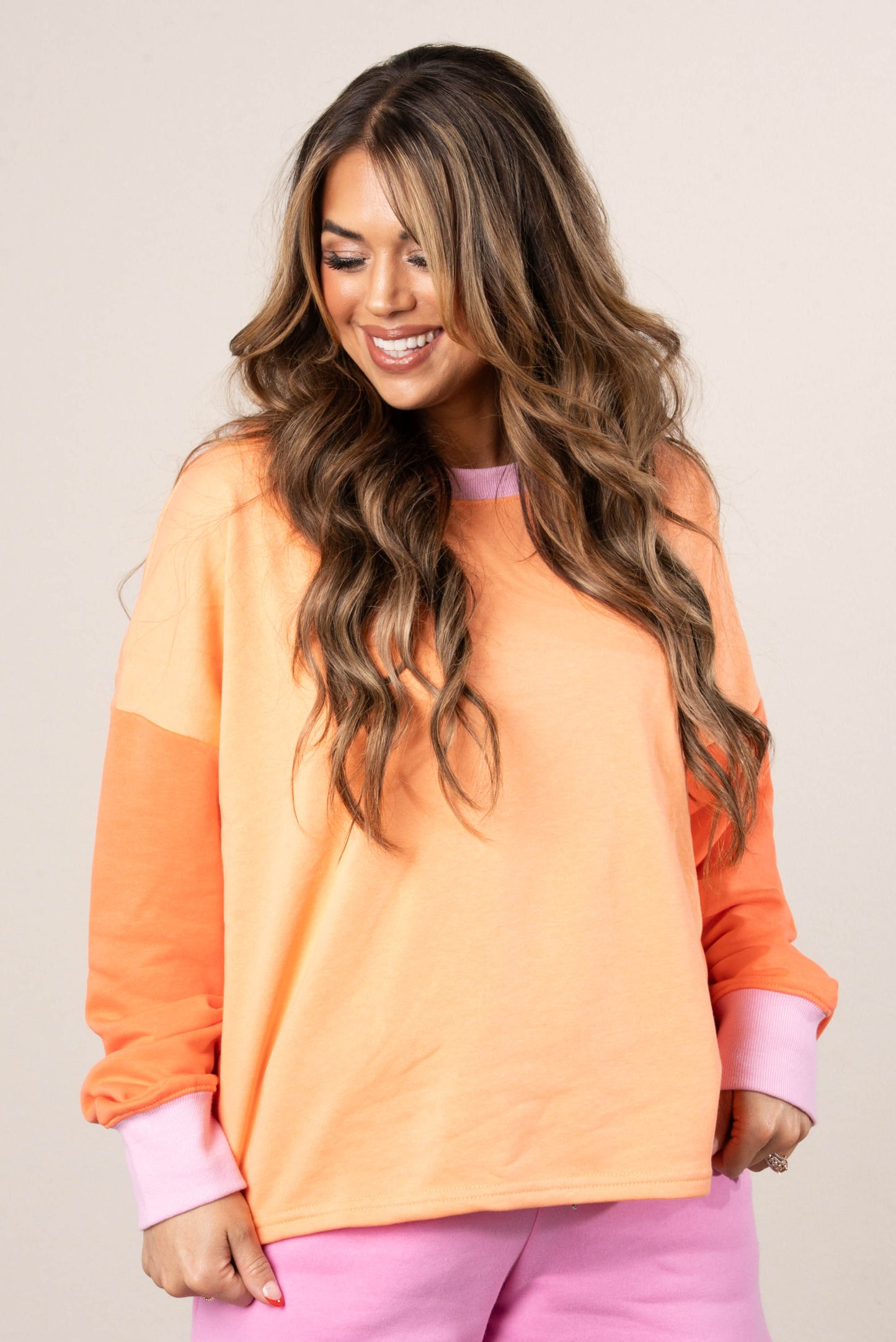 Let's Go Color Block Pullover