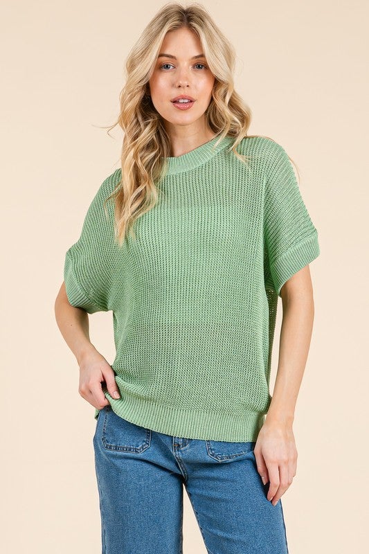 Lightweight Knit Dolman Sweater