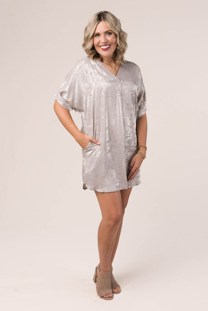 Lurex Dolman Dress *Final Sale*