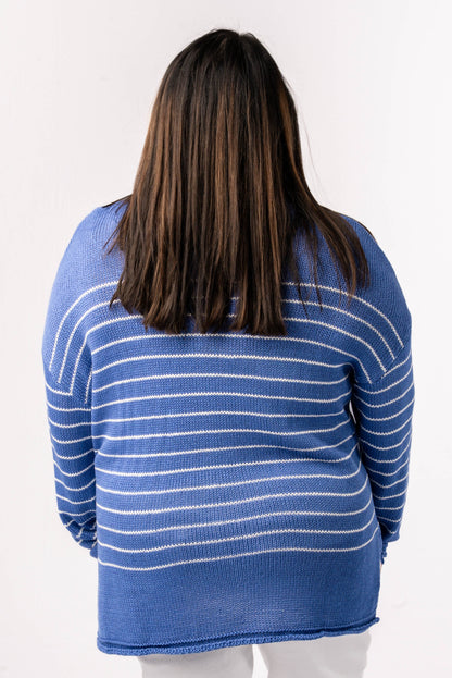 Striped Rolled Hem Sweater *Final Sale*