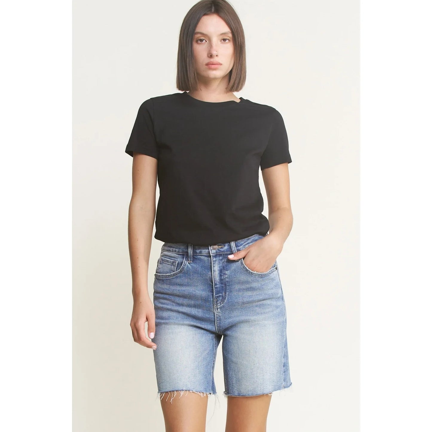 Mica Super High Vintage Raw Hem Shorts *Final Sale*