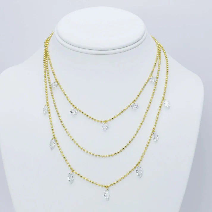 Treasure Jewels | Crystal Cascade Layered Necklace