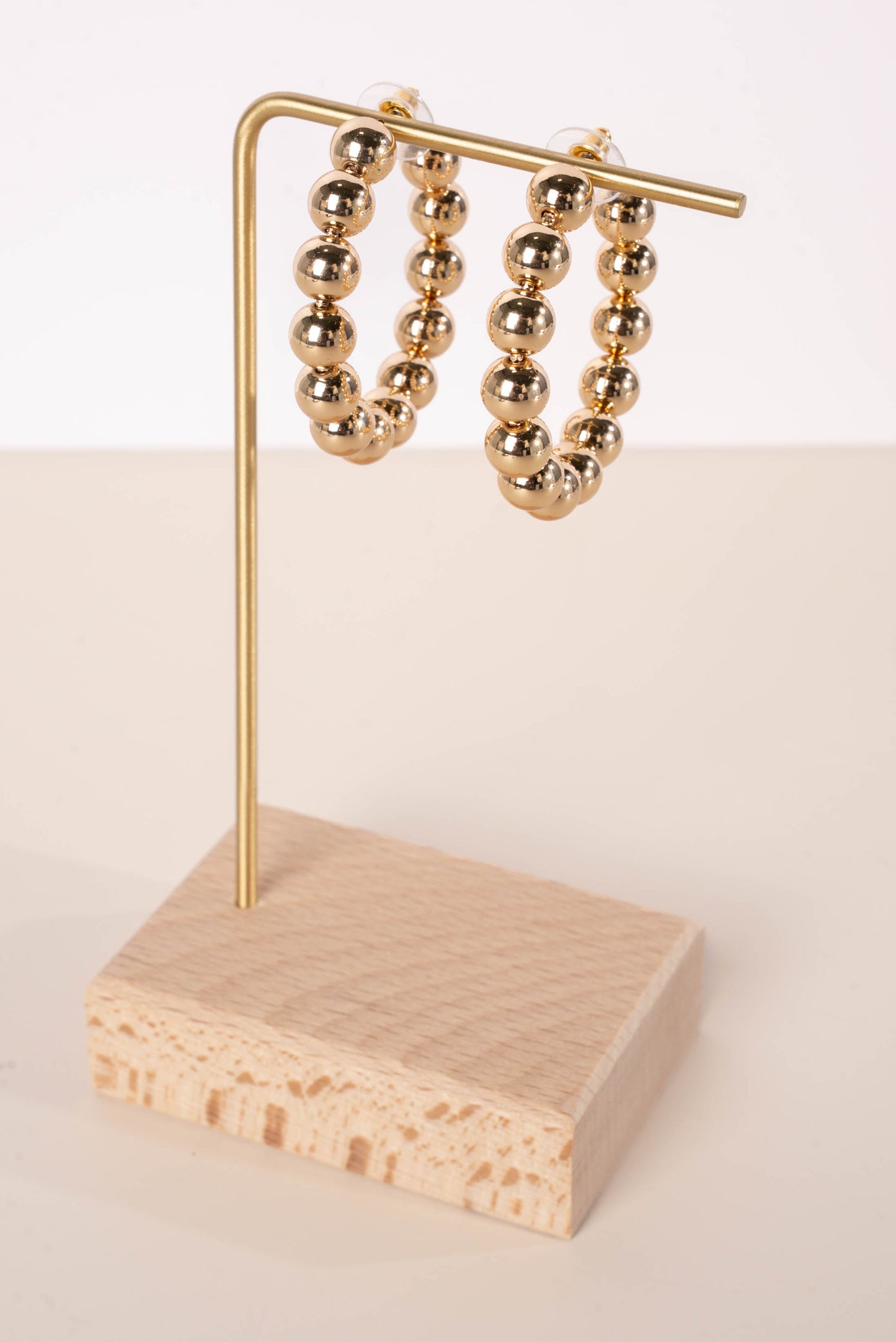 Large Metal Ball Hoops