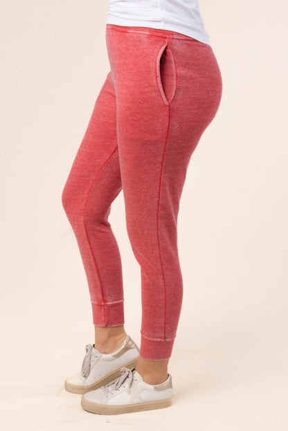 Hacci Knit High Waist Joggers