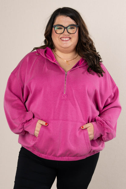 Half Zip Hooded Pullover *Final Sale*