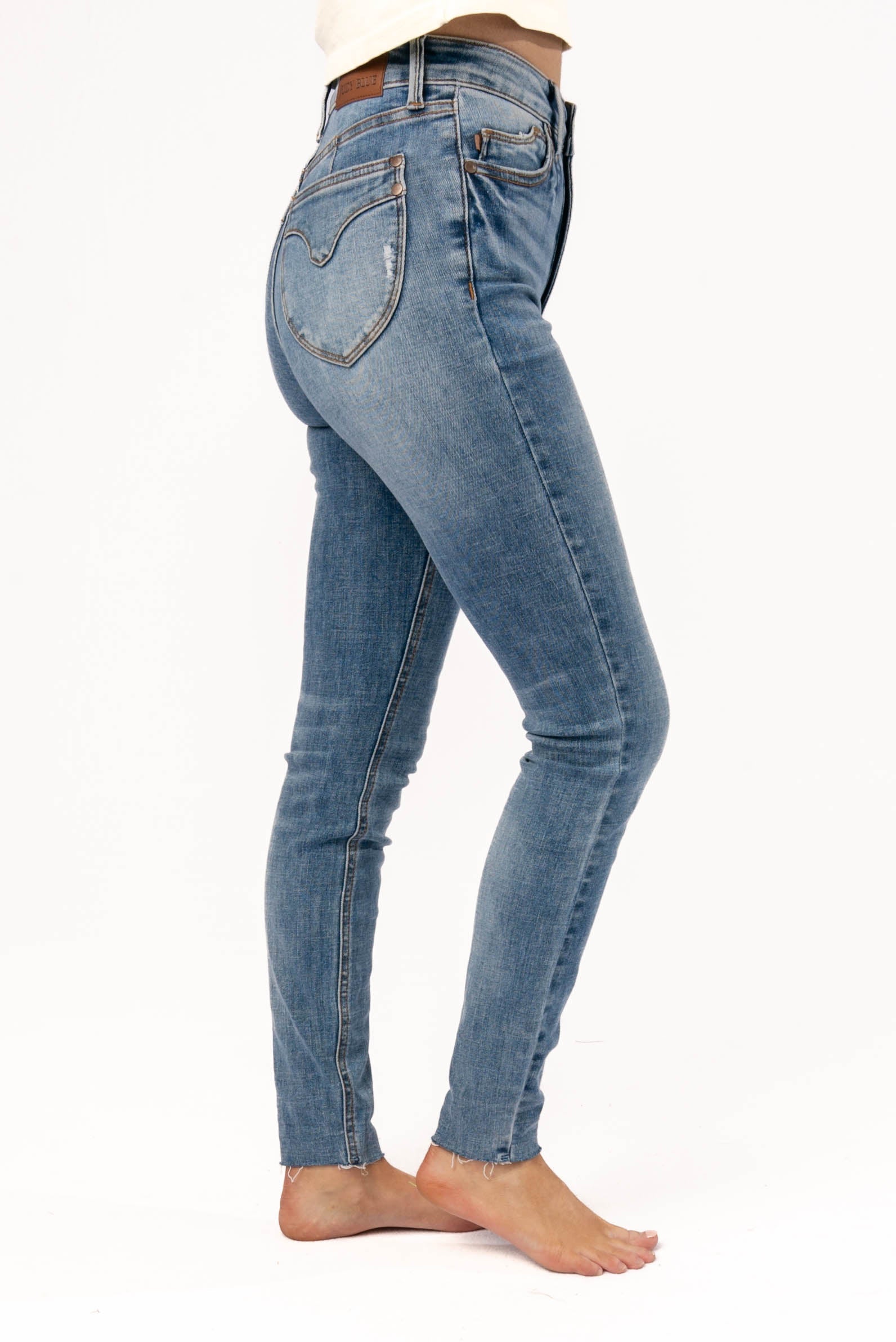 Tummy Control Judy Blue Moto Jeans Judy Blue High Rise Tummy