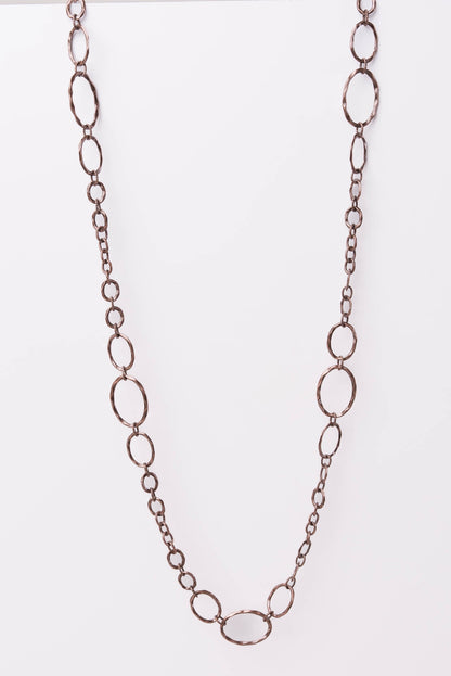 Long Linking Oval Chain Necklace