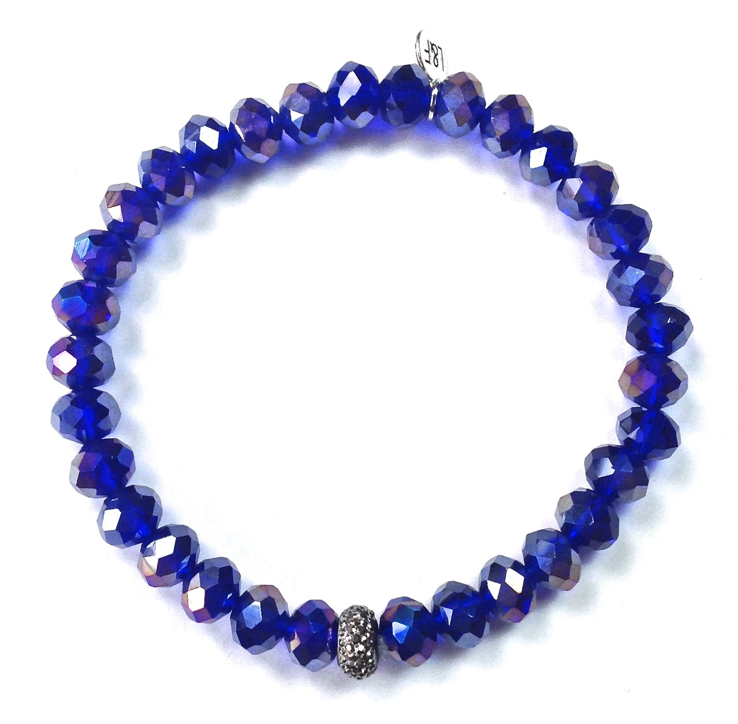 Glass Bead + Charm Bracelet