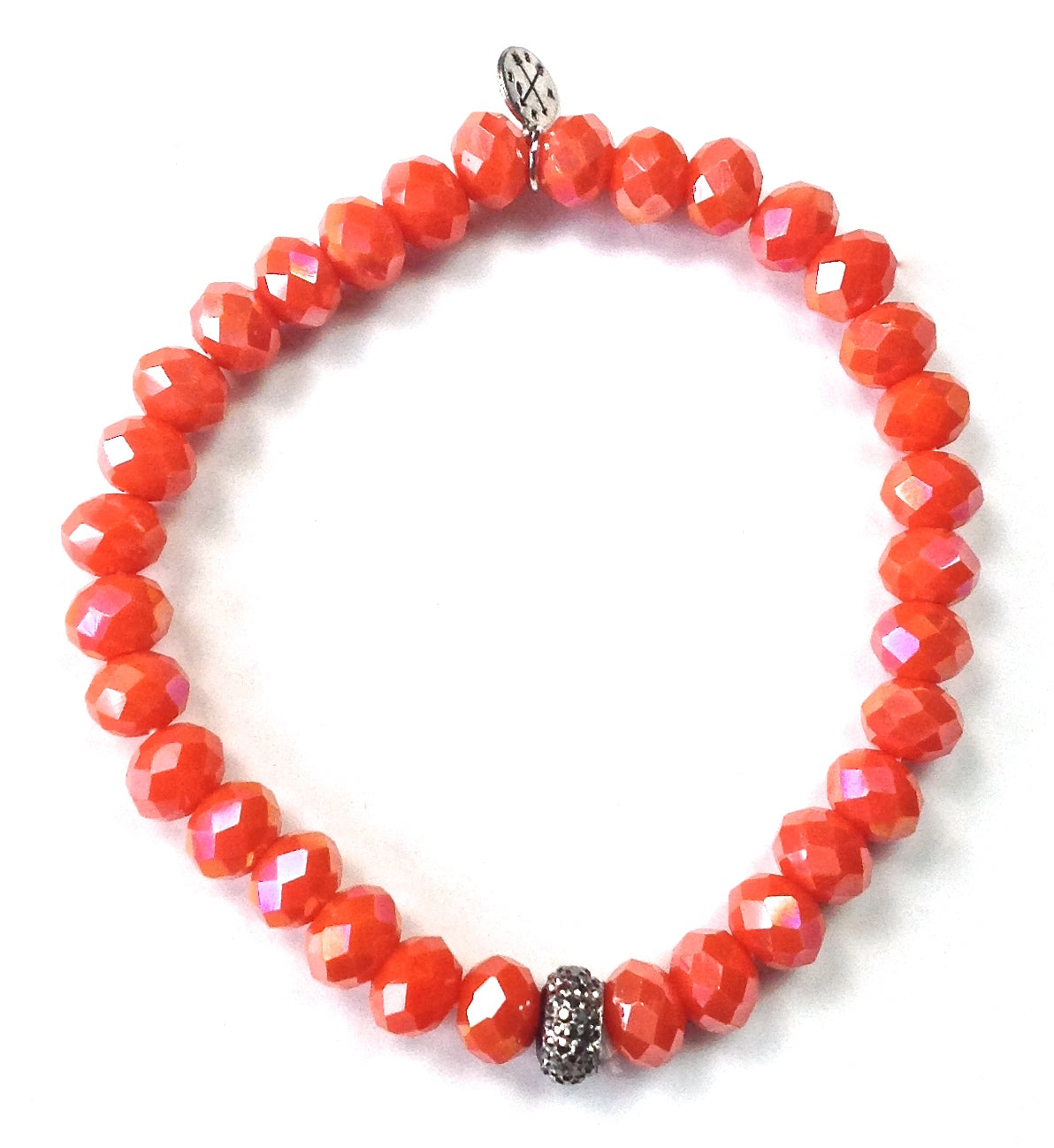 Glass Bead + Charm Bracelet