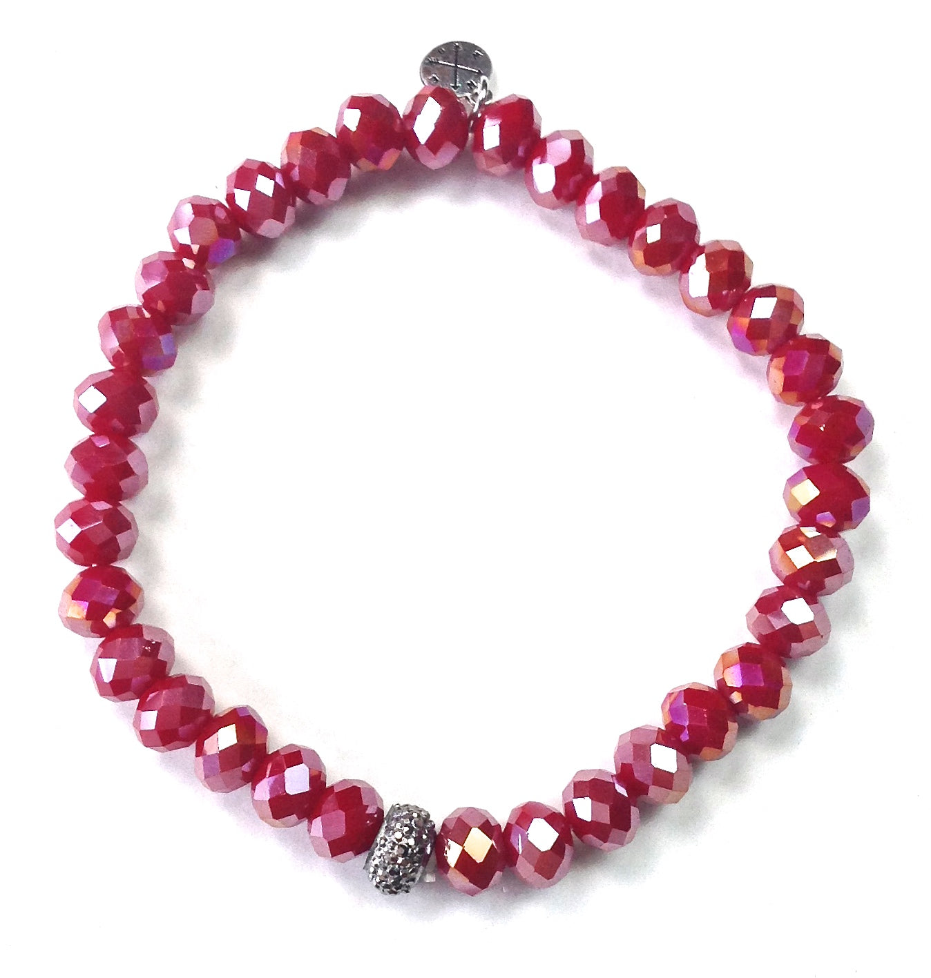 Glass Bead + Charm Bracelet