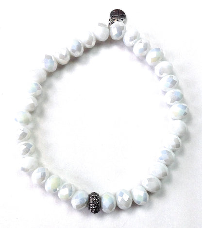 Glass Bead + Charm Bracelet