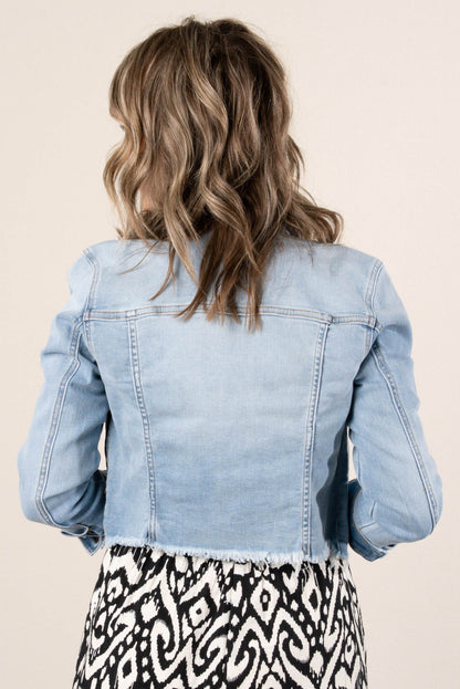 Sneak Peek Crop Denim Jacket