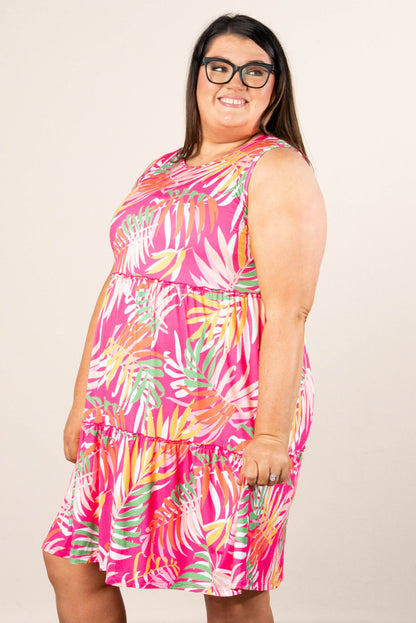 Tropical Tiered Dress