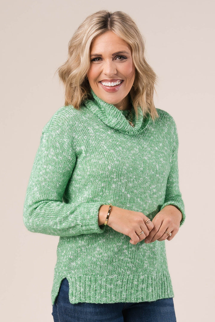 Marled Knit Turtleneck Sweater *Final Sale*