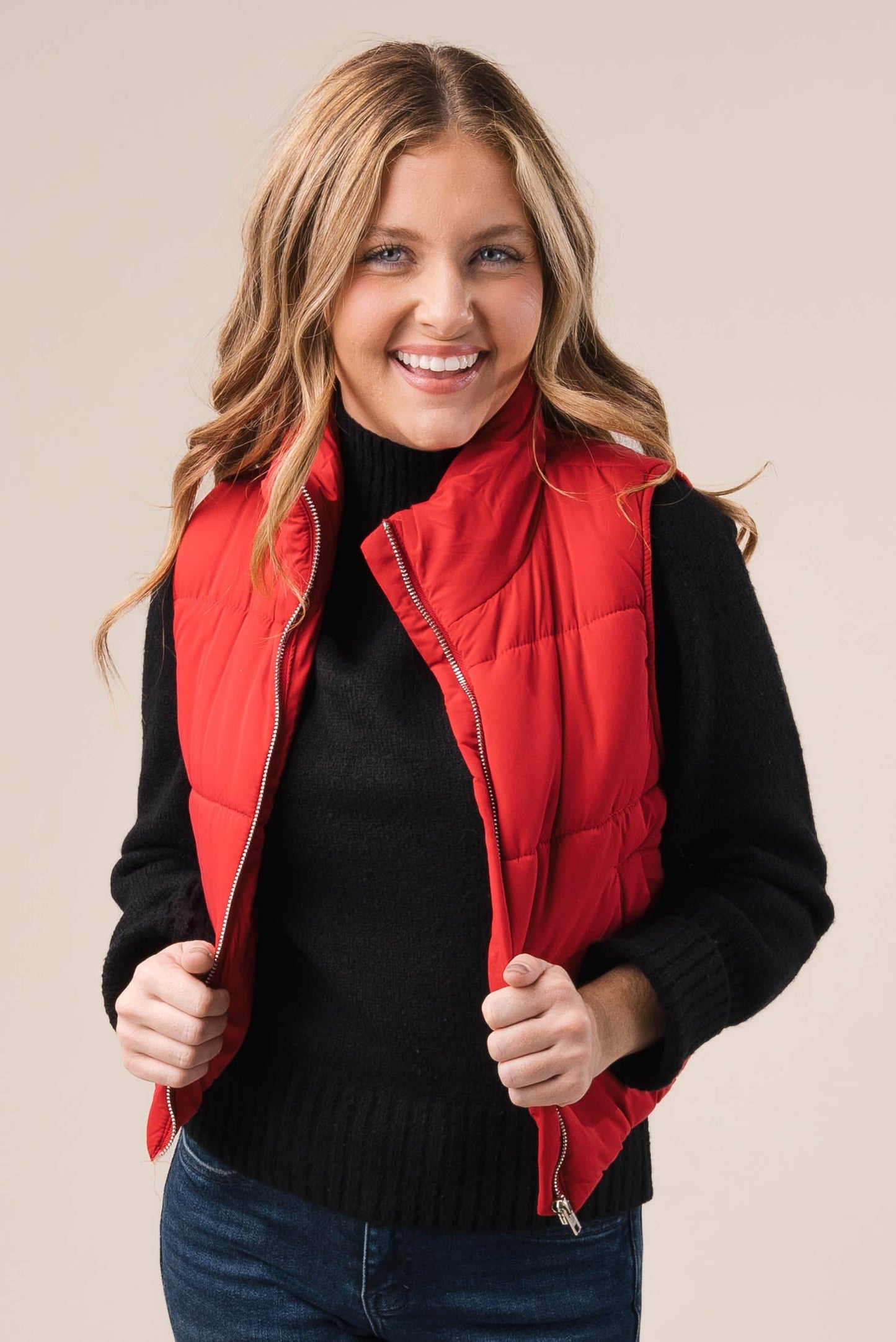 High Neck Puffer Vest *Final Sale*