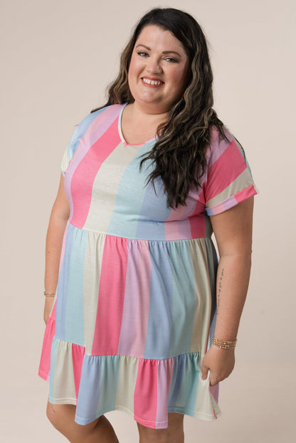 Color Block Tiered Dress *Final Sale*