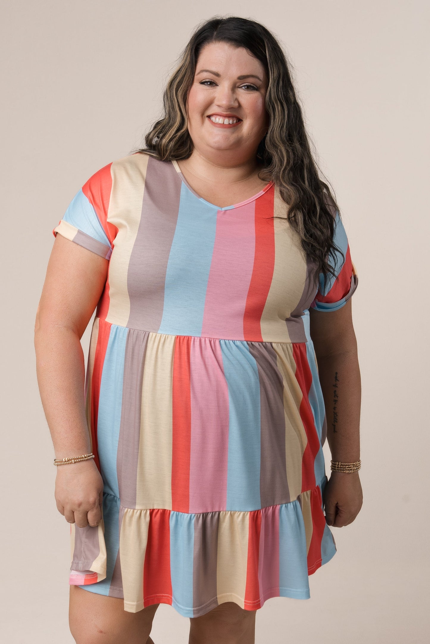 Color Block Tiered Dress *Final Sale*