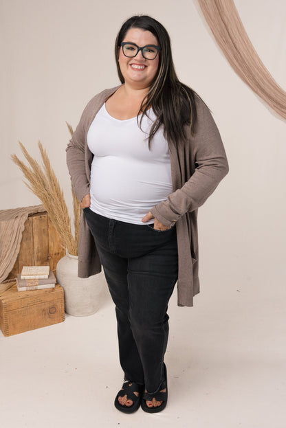 Button Cuff Sweater Cardigan