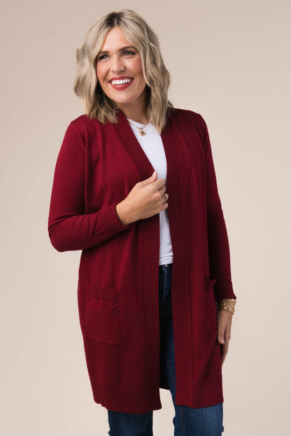 Open Front Sweater Cardigan