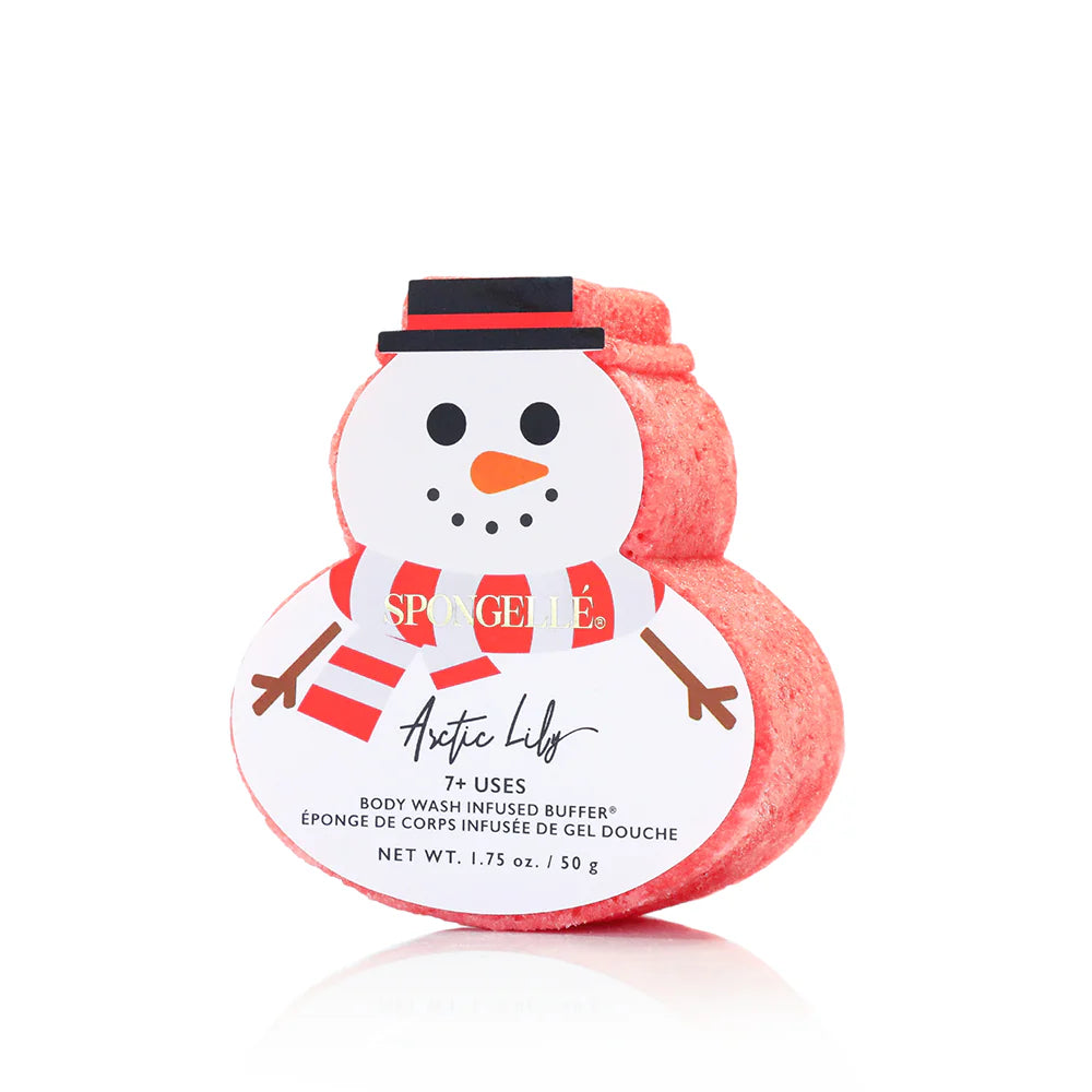 Spongelle | Holiday Snowman Body Buffer
