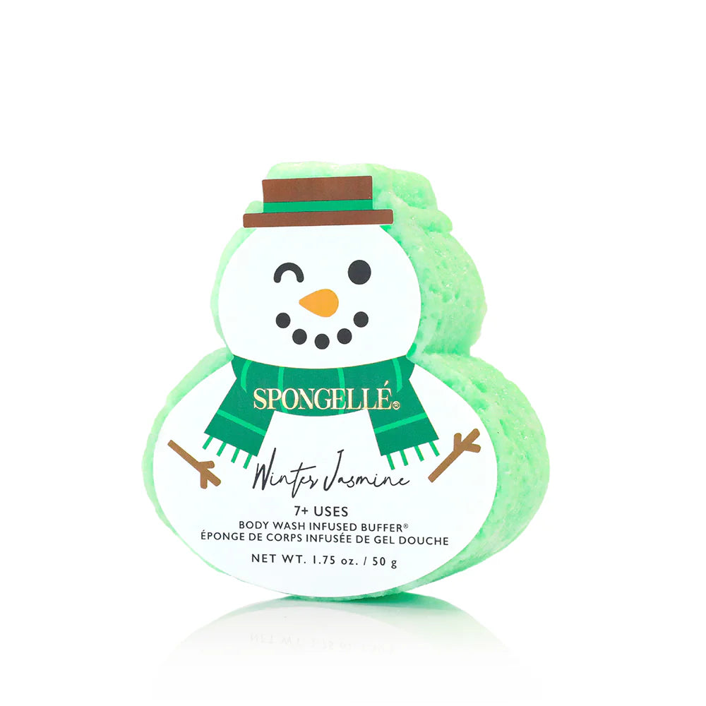 Spongelle | Holiday Snowman Body Buffer