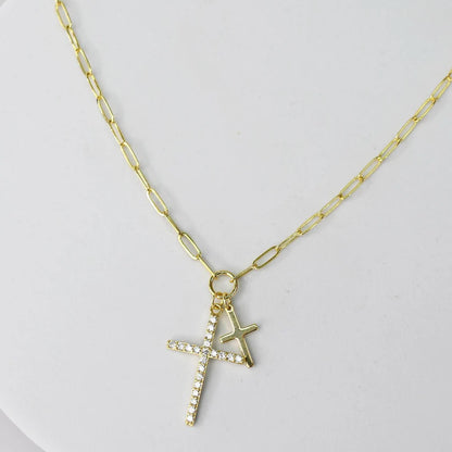 Treasure Jewels | Double Cross Necklace